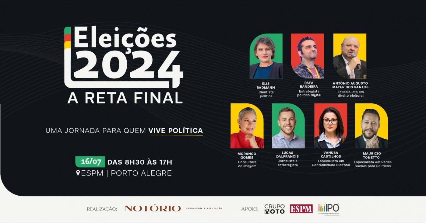 Notório promove debate sobre eleições municipais na próxima terça-feira