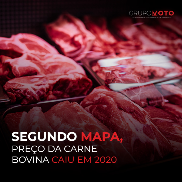 Preço da carne cai para o consumidor, diz Ministério da Agricultura