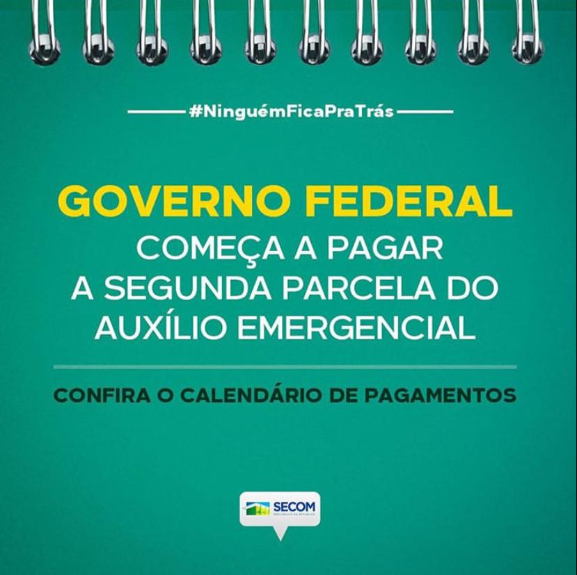 Pagamento da segunda parcela do auxílio emergencial começa nesta segunda-feira