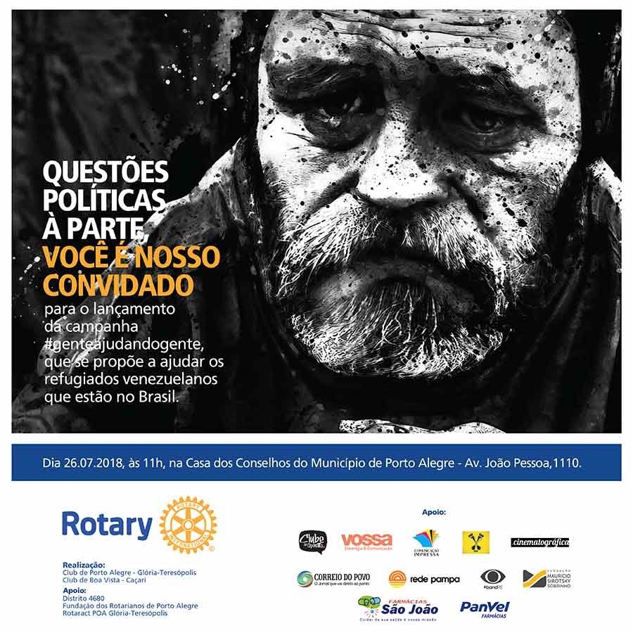 Rotary e Clube de Opinião lançam movimento #genteajudandogente