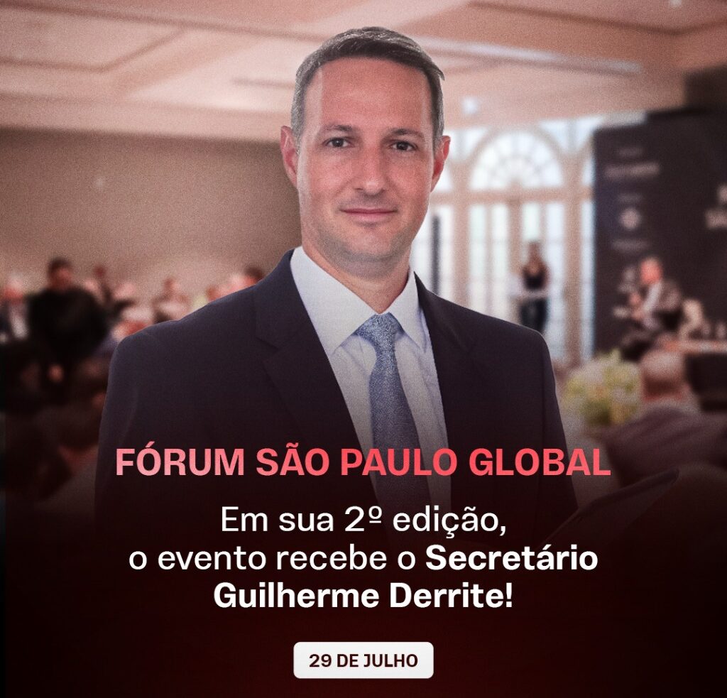 Em sua 2º edição, Fórum SP Global receber Guilherme Derrite